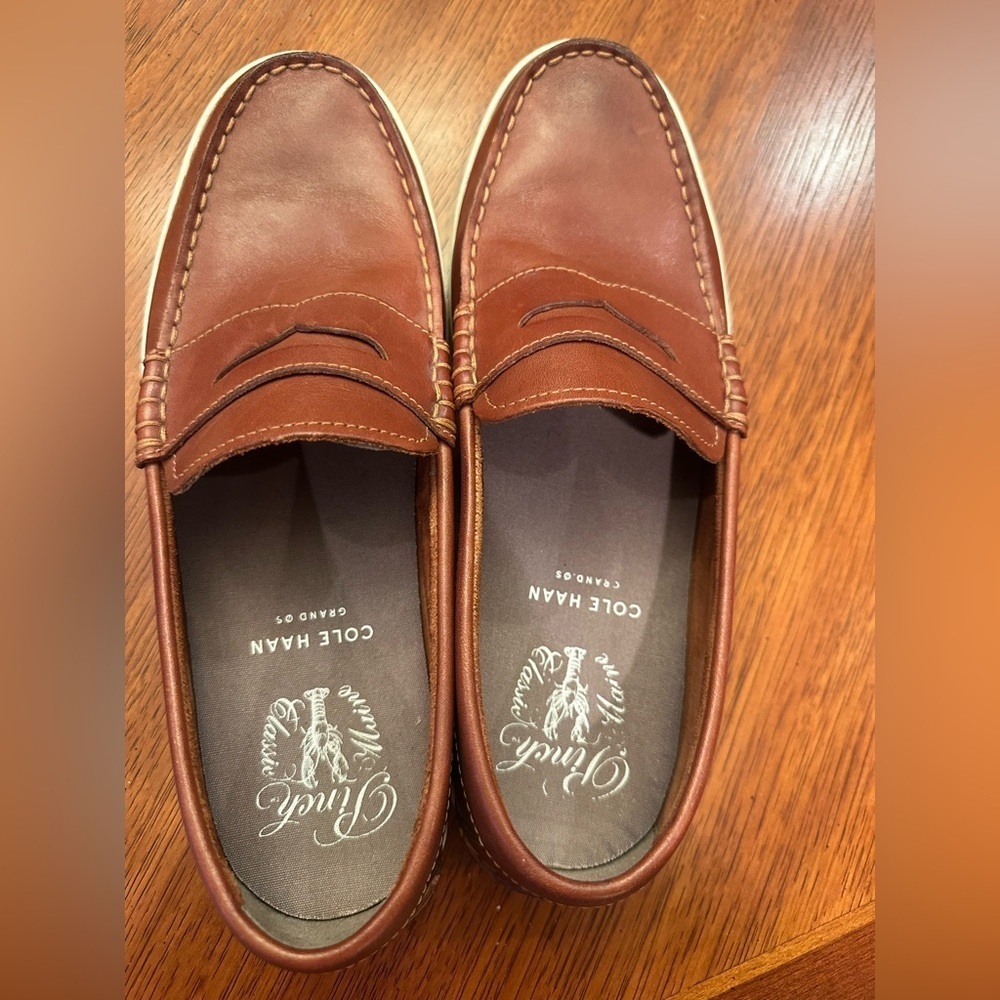 Cole Haan Pinch Marine Classic Brown Penny Loafer Shoe C21986 10.5